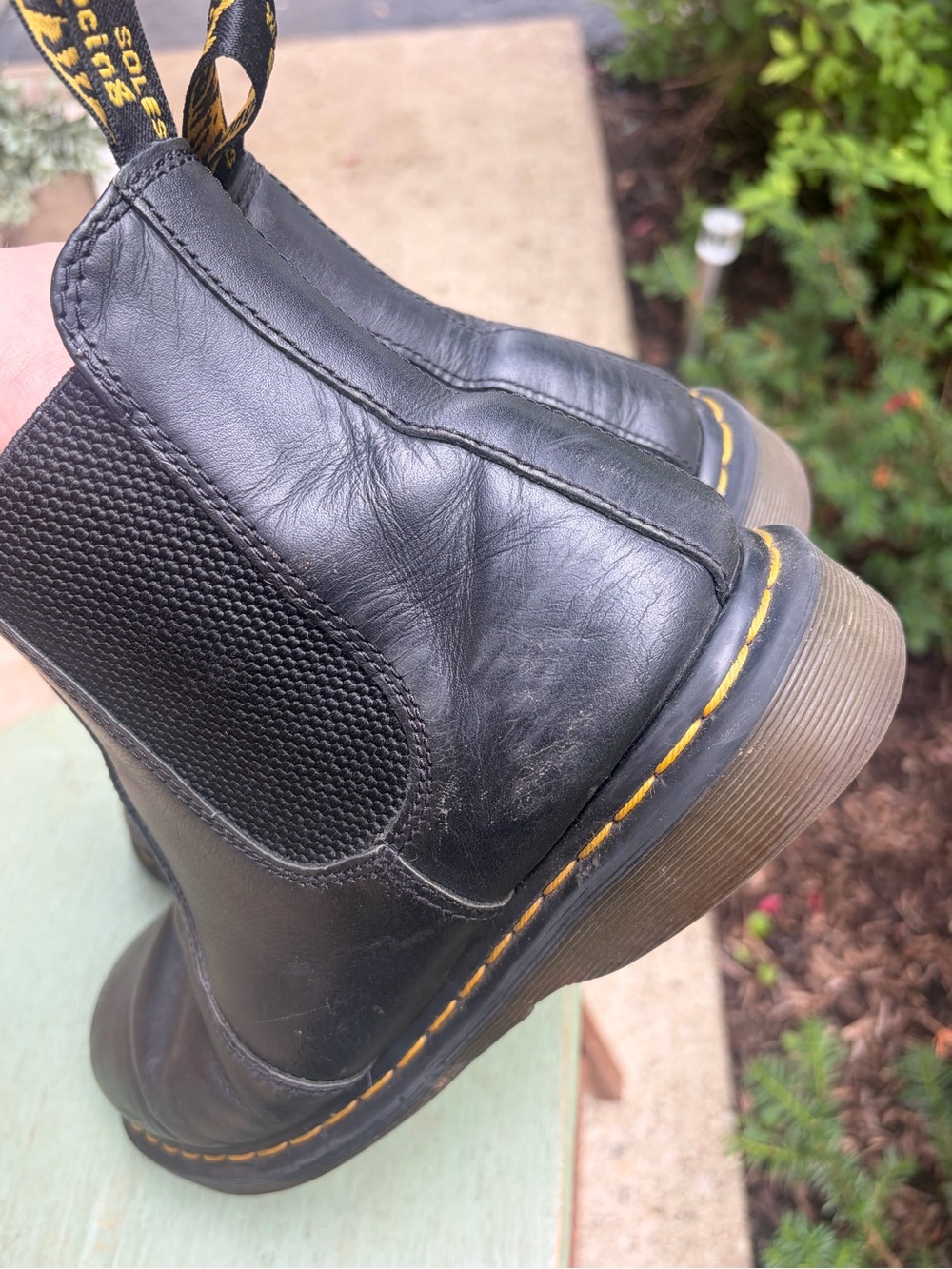Dr. Martens – 2976 Chelsea Boots – Smooth Black Leather – Sz. W11 / M10 - Picture 7 of 11